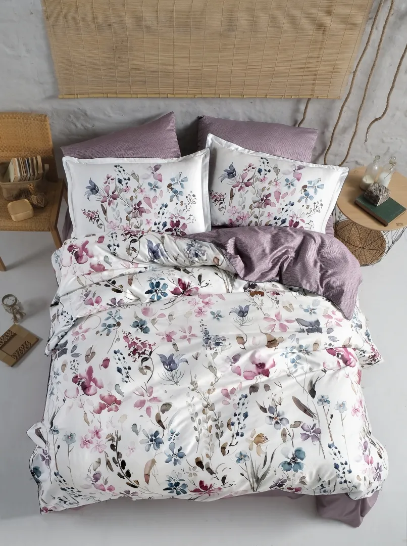 Постільна білизна Premium Satin 200 × 220 см (євро) Delcina Berry від La Romano