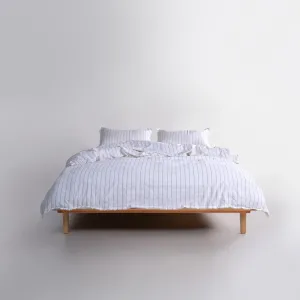 Постільна білизна Stonewashed 200 × 220 см (євро) Ravena Snow White від Limasso