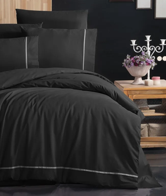 Постільна білизна Ranforce Deluxe DARK 200 × 220 см (євро) Alisa Black від First Choice - Зображення 2