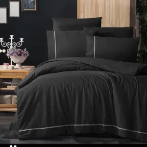 Постільна білизна Ranforce Deluxe DARK 200 × 220 см (євро) Alisa Black від First Choice