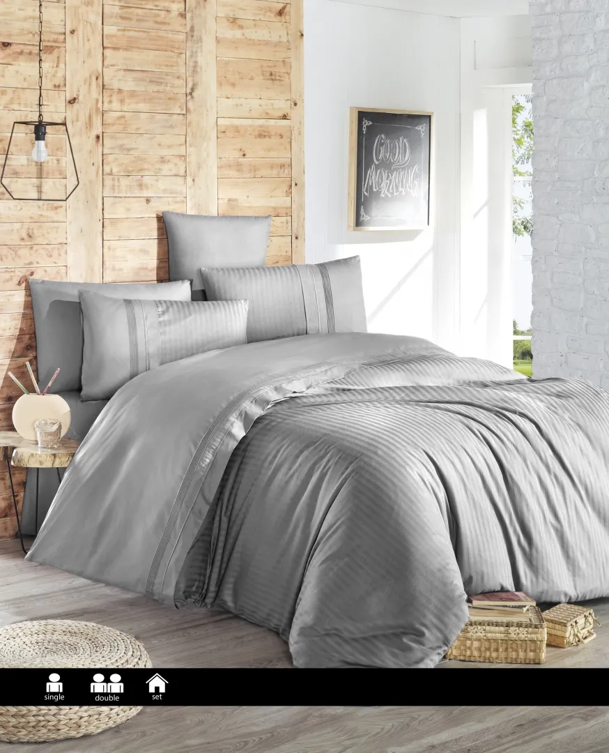 Постільна білизна Ranforce Deluxe 200 × 220 см (євро) Gala Grey від First Choice