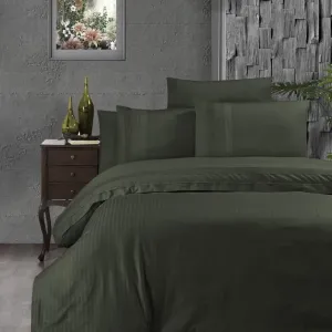 Постільна білизна Ranforce Deluxe DARK 200 × 220 см (євро) Gala Dark Green від First Choice