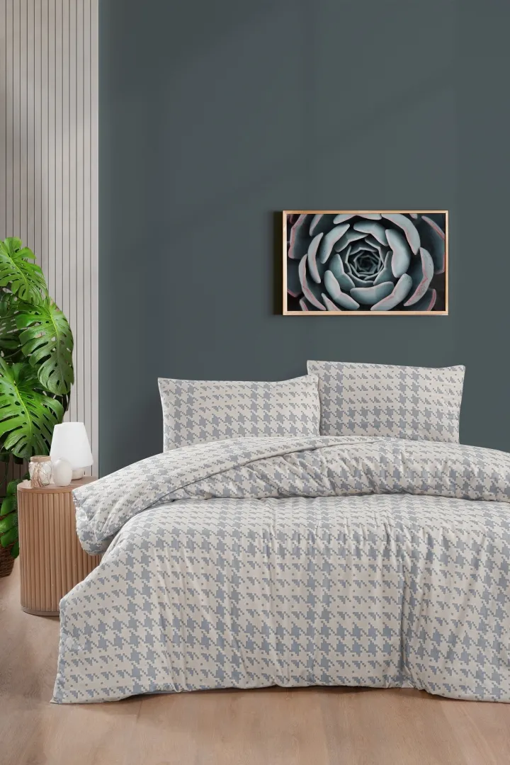 Комплект постільної білизни Flanel 200 × 220 см (євро) Sadora Beige від First Choice