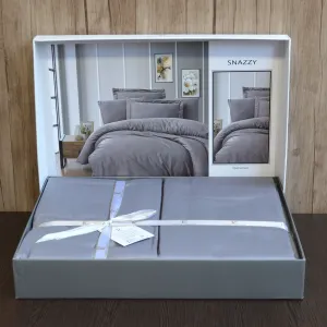 Alternative view of Постільна білизна Cotton Satin 160 × 220 см (полуторний) Snazzy Quick Silver від First Choice