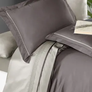 Alternative view of Постільна білизна Deluxe Satin 200 × 220 см (євро) Serenity Lilac-Beige від First Choice
