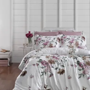 Постільна білизна Cotton Satin 160 × 220 см (полуторний) Serra Powder від First Choice