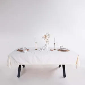 Скатертина з вареної бавовни French 160 × 220 см Akdeniz Krem від Limasso