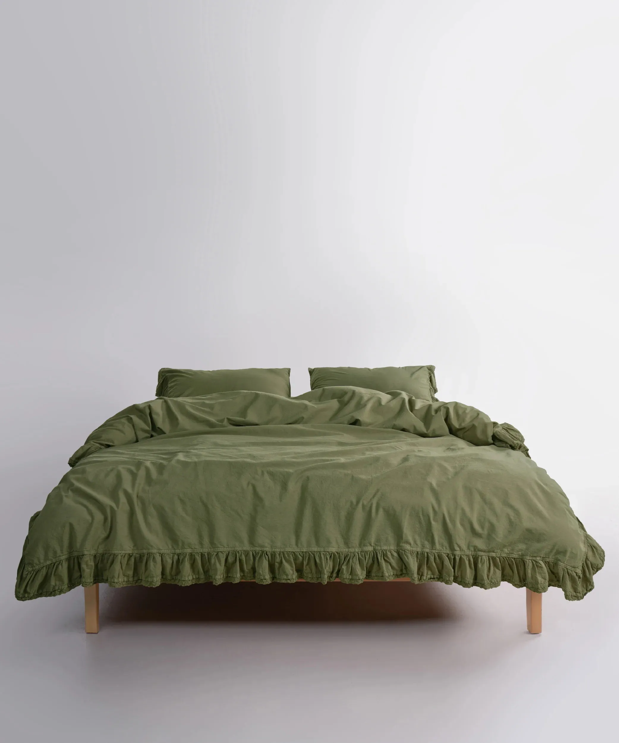 Постільна білизна Stonewashed 200 × 220 см (євро) Sicilia Capulet Olive від Limasso - Зображення 2