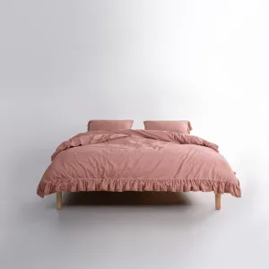 Постільна білизна Stonewashed 200 × 220 см (євро) Sicilia New Rose від Limasso