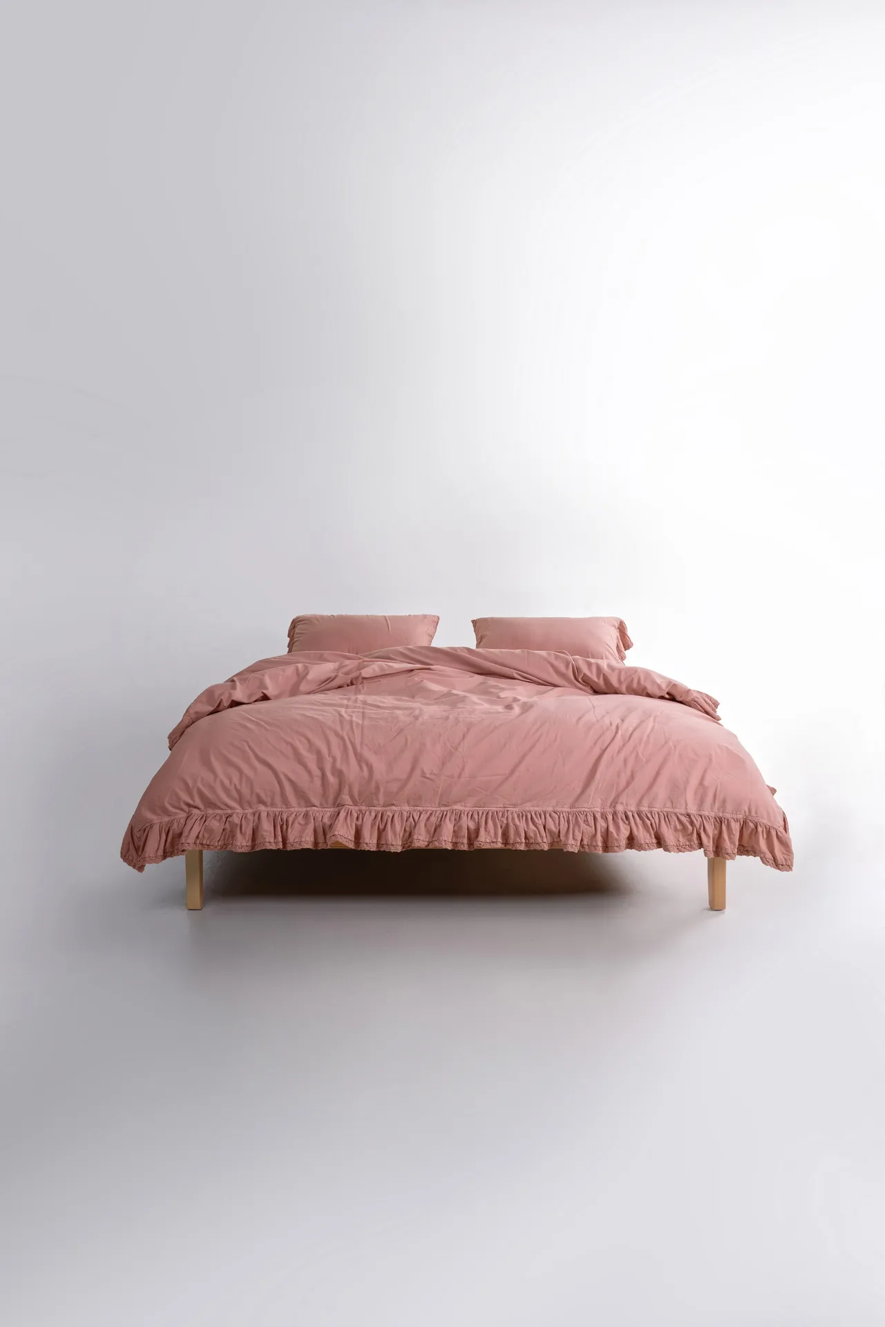 Постільна білизна Stonewashed 200 × 220 см (євро) Sicilia New Rose від Limasso
