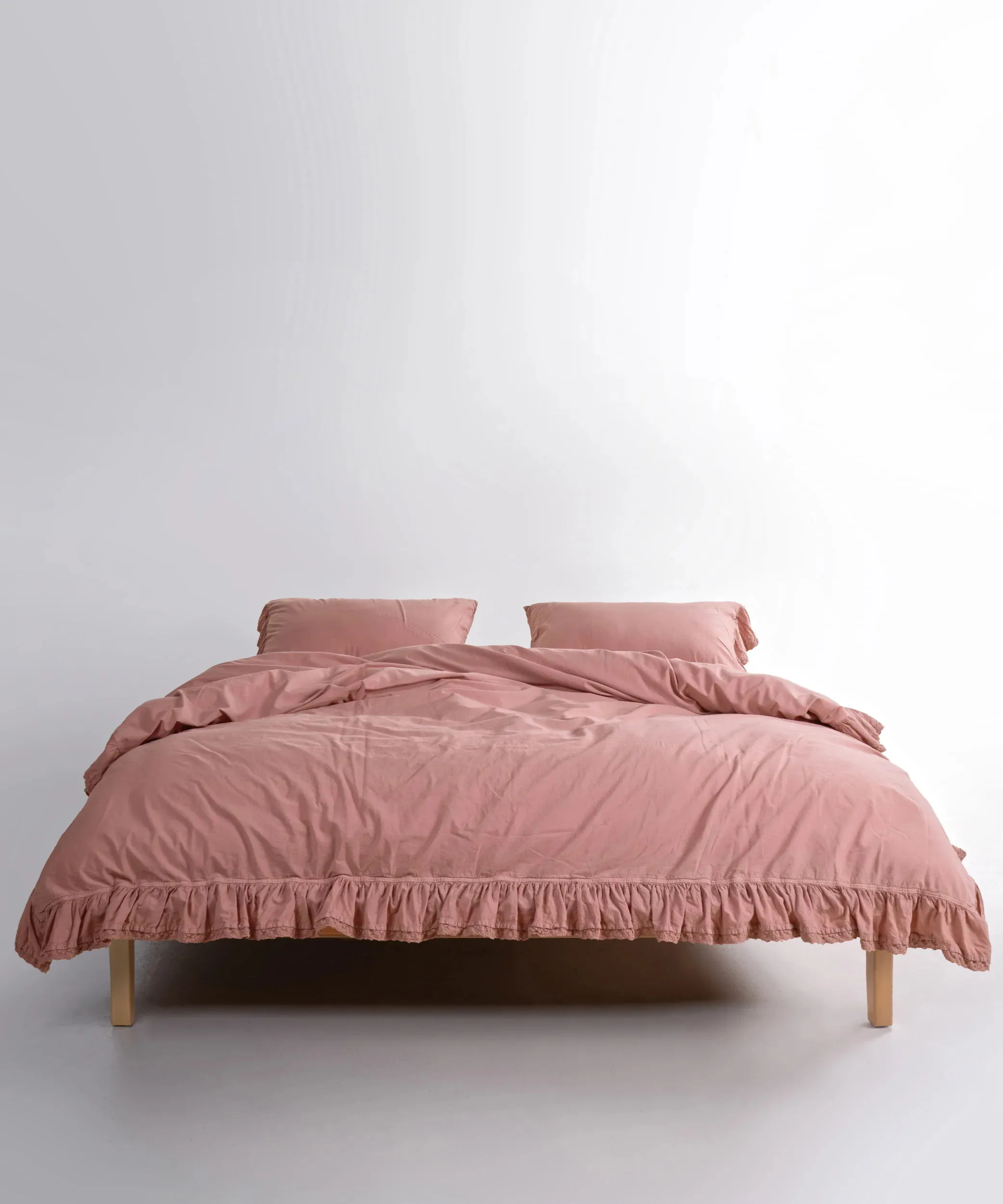 Постільна білизна Stonewashed 200 × 220 см (євро) Sicilia New Rose від Limasso - Зображення 4