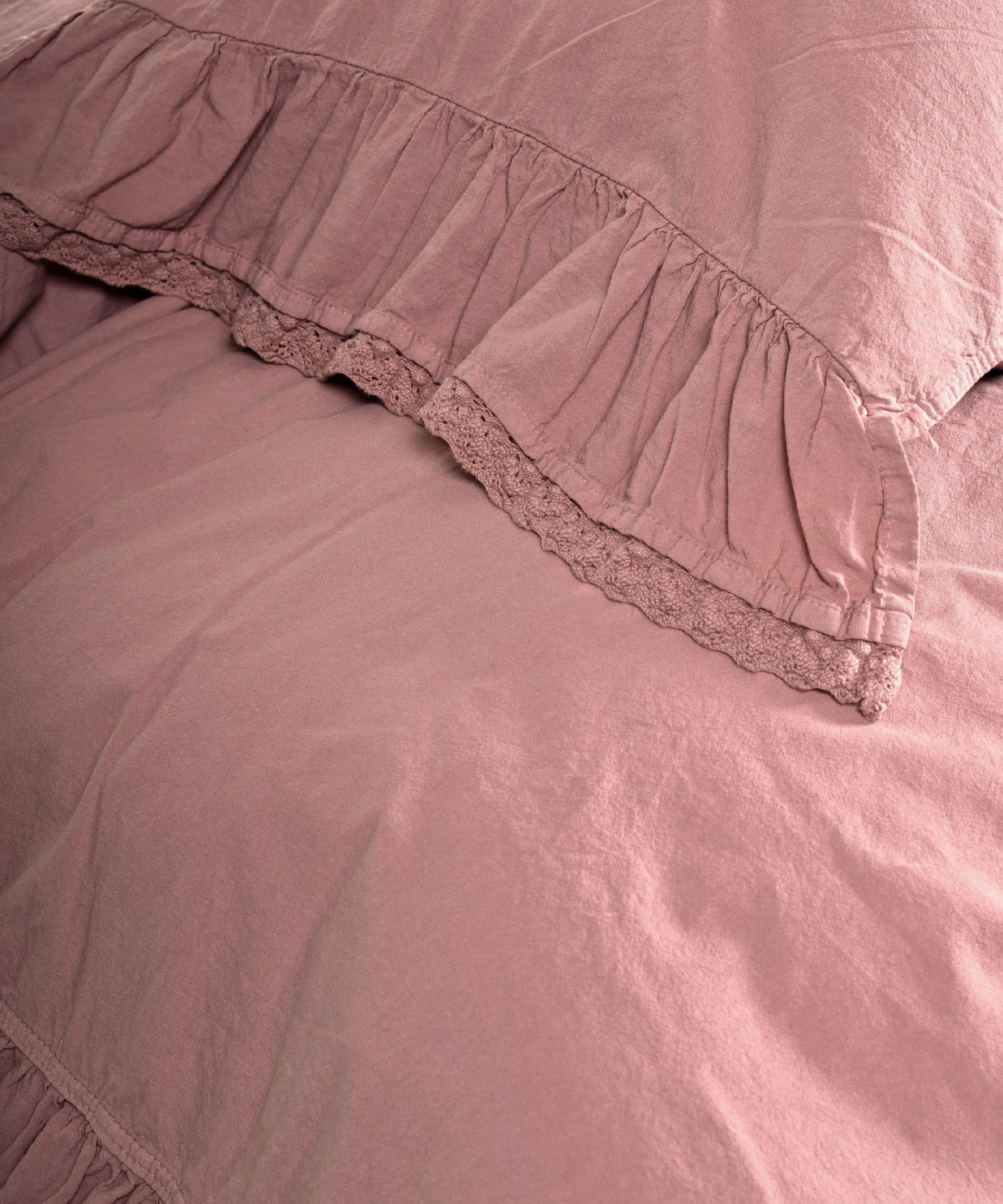 Постільна білизна Stonewashed 200 × 220 см (євро) Sicilia New Rose від Limasso - Зображення 7