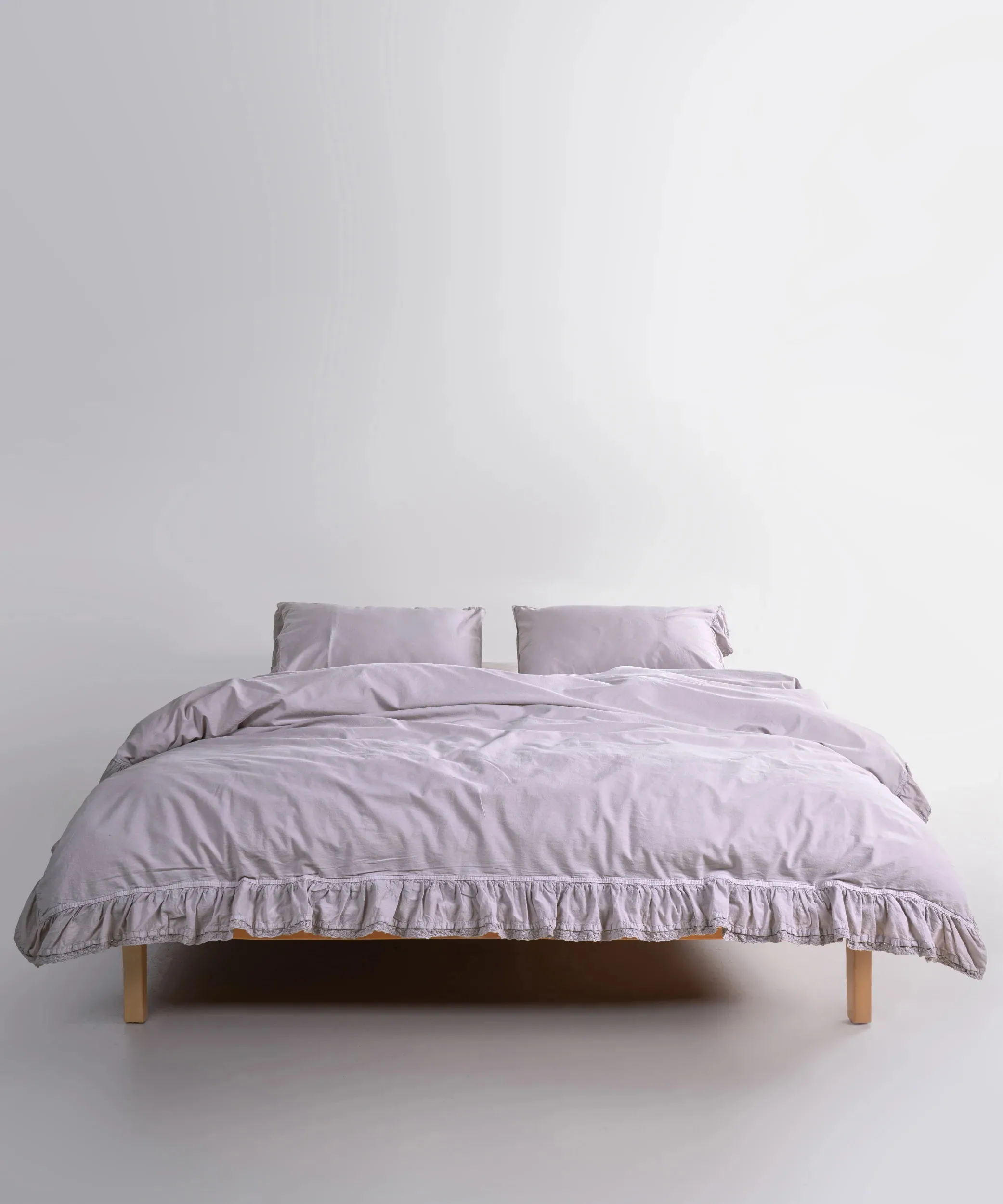 Постільна білизна Stonewashed 200 × 220 см (євро) Sicilia Opal Grey від Limasso - Зображення 2