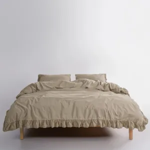 Постільна білизна Stonewashed 200 × 220 см (євро) Sicilia Oxford Tan від Limasso