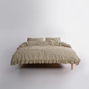 Alternative view of Постільна білизна Stonewashed 200 × 220 см (євро) Sicilia Oxford Tan від Limasso