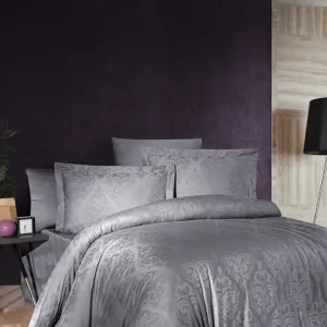 Постільна білизна Jacquard Satin DARK 200 × 220 см (євро) Sofya Quicksilver від First Choice