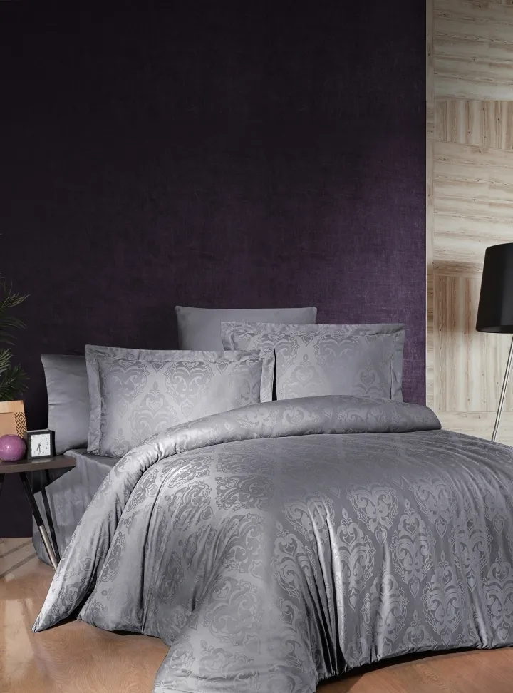 Постільна білизна Jacquard Satin DARK 200 × 220 см (євро) Sofya Quicksilver від First Choice