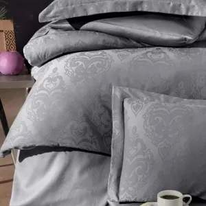 Alternative view of Постільна білизна Jacquard Satin DARK 200 × 220 см (євро) Sofya Quicksilver від First Choice