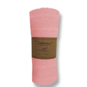 Вафельне простирадло-покривало Pembe 210 × 230 см Рожевий від Istanbul
