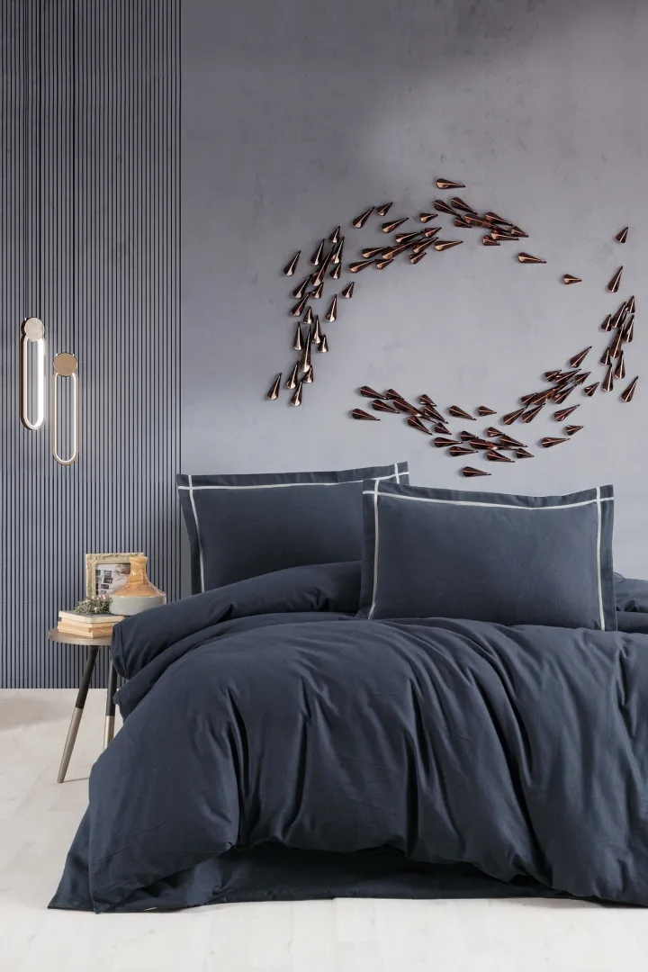 Комплект постільної білизни Flanel 200 × 220 см (євро) Soprano Denim від First Choice
