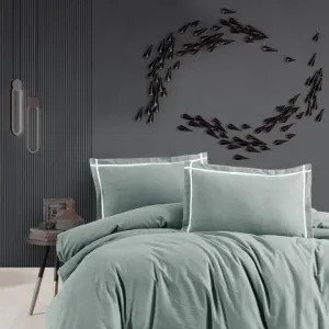 Комплект постільної білизни Flanel 200 × 220 см (євро) Soprano Green від First Choice