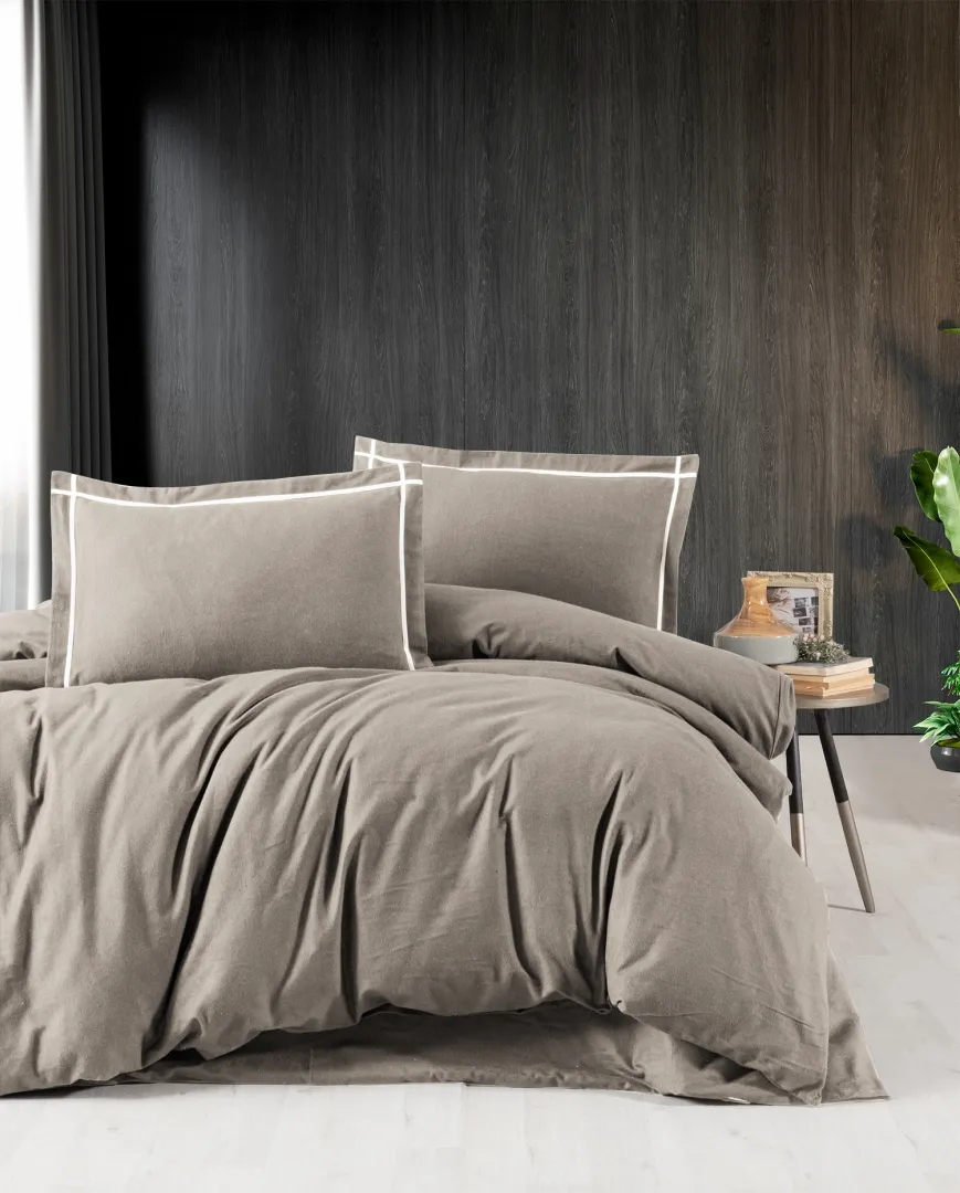 Комплект постільної білизни Flanel 160 × 220 см (полуторний) Soprano Mink від First Choice