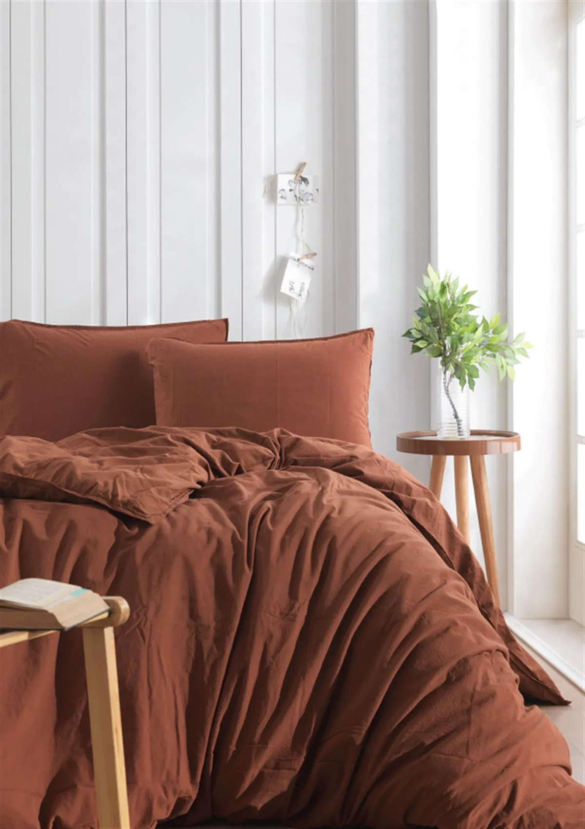 Постільна білизна Stonewashed Ranforse 200 × 220 см (євро) Automne від Limasso
