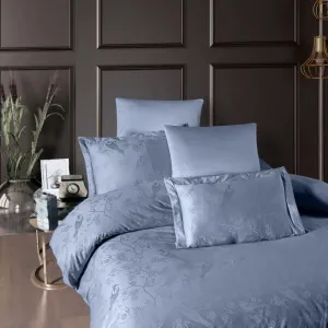 Постільна білизна Jacquard Satin 200 × 220 см (євро) Stesha Dusty Blue від First Choice