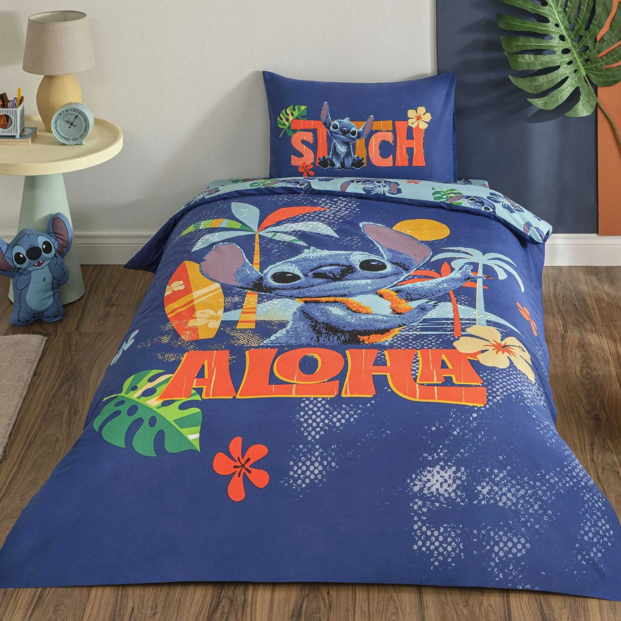 Постільна білизна Disney 160 × 220 см (полуторний) Stitch Aloha від TAC