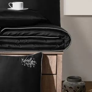 Alternative view of Постільна білизна Deluxe Satin DARK 200 × 220 см (євро) Timeless Black від First Choice