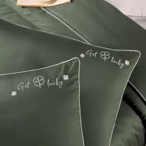 Alternative view of Постільна білизна Deluxe Satin DARK 200 × 220 см (євро) Timeless Dark Green від First Choice