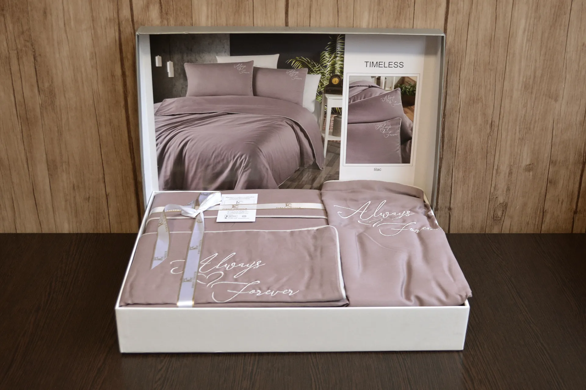 Постільна білизна Deluxe Satin 200 × 220 см (євро) Timeless Lilac від First Choice - Зображення 6