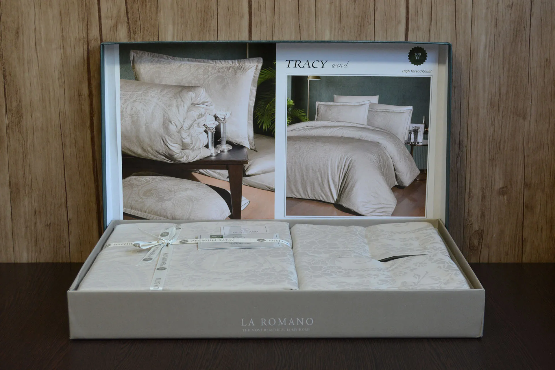 Постільна білизна Premium Satin 200 × 220 см (євро) Tracy Wind від La Romano - Зображення 2