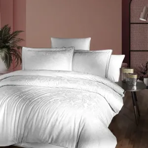 Постільна білизна Premium Satin 200 × 220 см (євро) Vandela White від La Romano