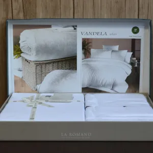 Alternative view of Постільна білизна Premium Satin 200 × 220 см (євро) Vandela White від La Romano