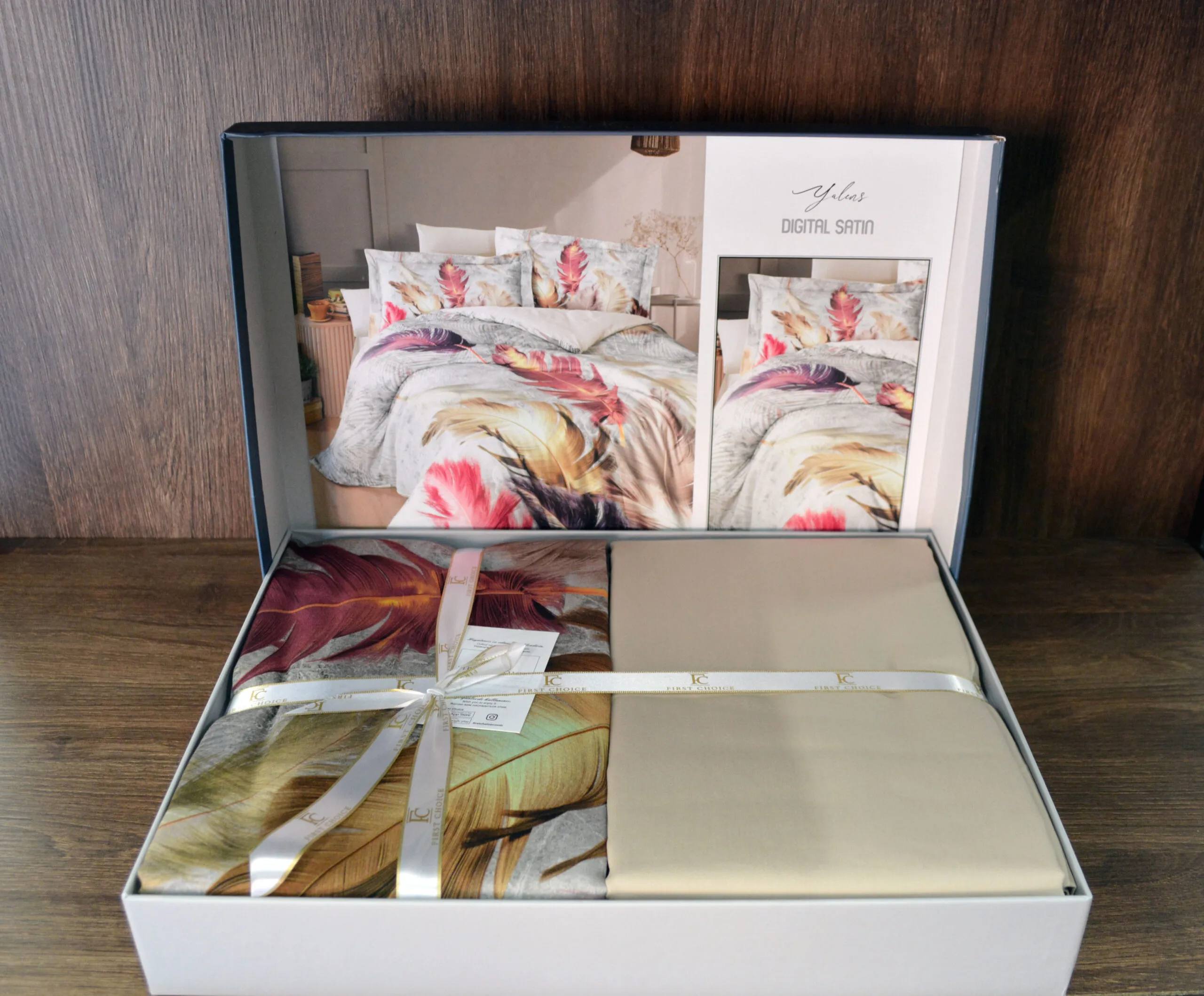 Постільна білизна 3D Satin 200 × 220 см (євро) Yalens від First Choice - Зображення 3